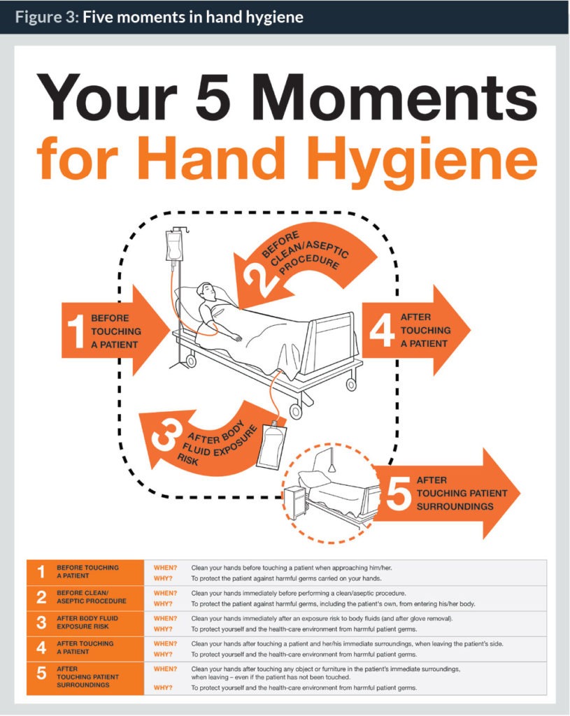 who 5 moments of hand hygiene